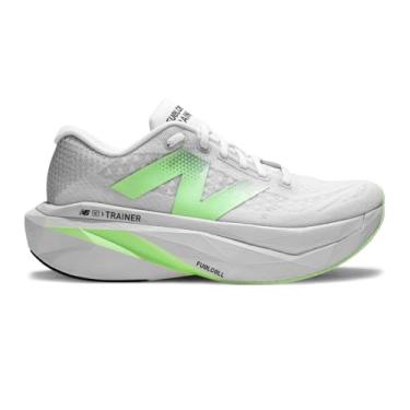Imagem de New Balance FuelCell Supercomp Trainer V3 Tênis de corrida masculino, Matéria cinza/azul claro/prata metálico, 41