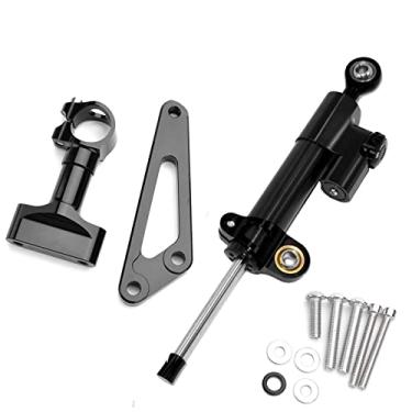 Imagem de AEHON Direção de amortecedor de motocicleta para CB600F Hornet CB 600 F Controle de segurança estabilizador com suporte de montagem (modelo 3)
