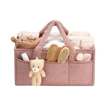 Imagem de Organizador De Fraldas Para Bebê Em Forma De Urso De Pelúcia, Bolsa De