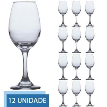 Imagem de Conjunto 12 Taças de Vidro 365ml ÁGUA E VINHO  - CRISTAR