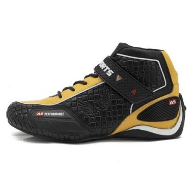 Imagem de Sapatilha Masculina Profissional Amarelo Couro DIfranca - 315, 37