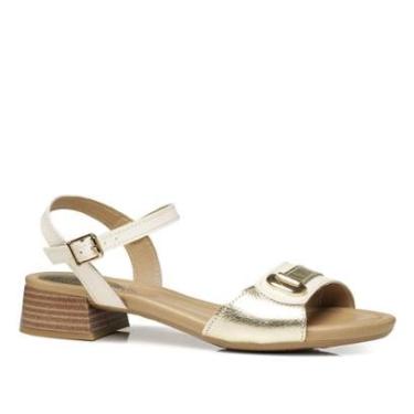 Imagem de Sandália Pegada Feminino em Couro Milk 234607-05-Feminino