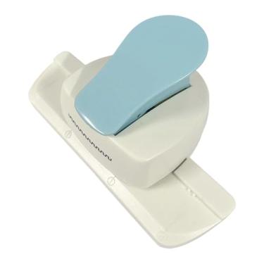 Imagem de Colaxi Ferramenta para fazer bordas decorativas em papel, ideal para artesanato, presentes e decoração em geral. Perfurador de cartões para confecção de, Azul Claro