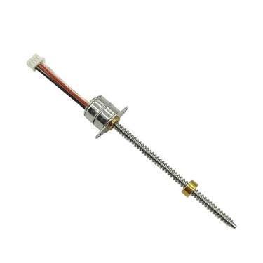 Imagem de 50 mm Stroke 10 mm Precision Linear Stepper Electronic Starter DC 5V 2-Phase 4-Wire Stepping Electronic Starter Long Lead Screw Rod Slider Moving Nut FXPCGZISH