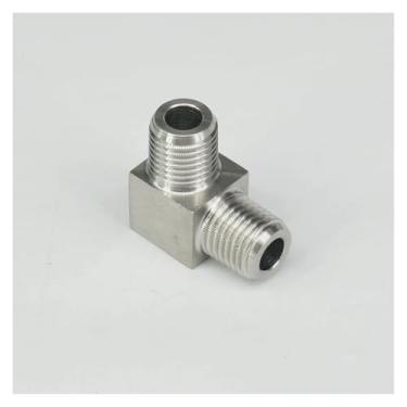 Imagem de Pressão 3500psi 1/20.3 cm NPT macho cotovelo encaixe de tubulação 304 aço inoxidável água gás óleo