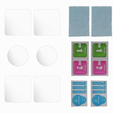 Imagem de Película protetora de vidro temperado transparente acessórios para câmera e conjunto de filme de lente para DJI Action 2