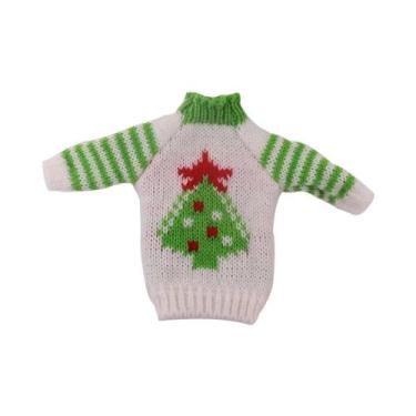 Imagem de Suéter Com Estampa De Natal Para Boneca De 30cm, Roupas Para Boneca El