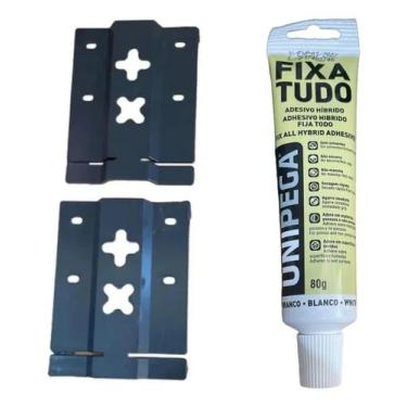 Imagem de Suportes Espelho Cola Pendurar Quadros Placas Kit 2 - UniPega