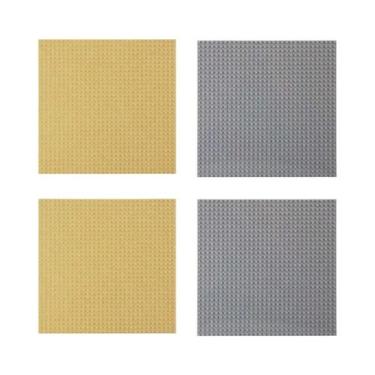 Imagem de Placas Base 32x32 (4 Peças) De Plástico Compatíveis Com Blocos De Mont