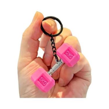 Imagem de Chaveiro De Halteres De PVC 3D Para Entusiastas De Fitness, Pingente C