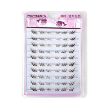 Imagem de Cílios Postiços Naturais Cacheados Estilo Anime, 10 Fileiras, 8-13mm, 