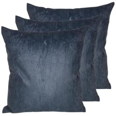 Imagem de Kit 3 Capas De Almofadas Sued 60x60 Extra Grande Com Zíper - INGRID BO