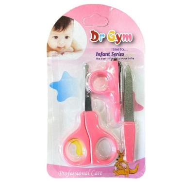 Imagem de Kit Cortador Unha Cuidados Bebe Higiene Alicate Tesoura Lima - Shop DA