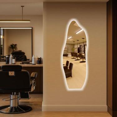 Imagem de Espelho Linha Fit Luxo Com Decoração Premium Com Led Touch Para Seu cl