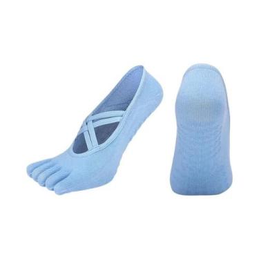 Imagem de Meias De Pilates E Yoga Antiderrapantes Para Mulheres, Meias De Algodã