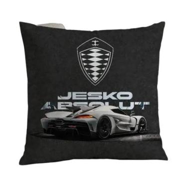 Imagem de Capa De Almofada 3D Com Estampa De Carro K-KOENIGSEGGS, 40x40cm, Fibra