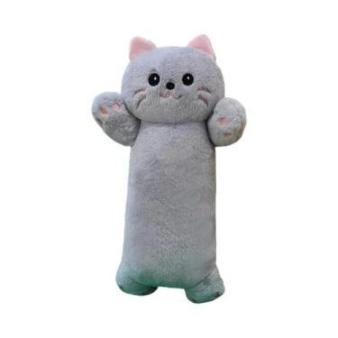 Imagem de Almofada De Pelúcia Gato Longo Super Macia, Boneco De Desenho Animado 