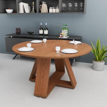 Imagem de Mesa de Jantar Elegante com Engenharia Estrutural Avançada e Tampo em Madeira Nature