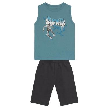 Imagem de Conjunto infantil menino de skate Brandili-Masculino