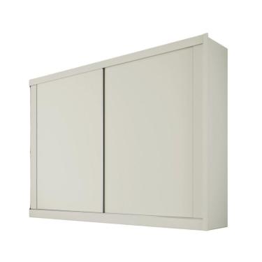 Imagem de Guarda Roupa Creta 100% Mdf Com 2 Portas Móveis Europa Off White/amêndoa/off White
