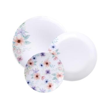 Imagem de Jogo Pratos Tramontina Floratta Porcelana Decorada 12 Peças