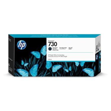 Imagem de Cartucho De Tinta Hp 730 Preto Fosco P2v71a | Plotter Hp T1600 T1700 | Original 300ml