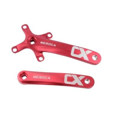 Imagem de Conjunto De Pedivela De Bicicleta MTB Em Liga De Alumínio Preto 104BCD