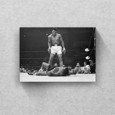 Imagem de Placa Quadro Boxe Muhamad Ali Impressão Direta Mdf 30x30cm - ARTSIM