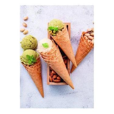 Imagem de Quadro Decorativo Sorveterias, Bares E Restaurantes 20x20cm - Artsim P