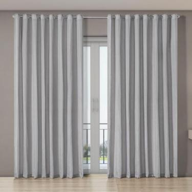 Imagem de Cortina Tecido Blecaute Com Gaze Linho M32 5,60m X 2,70m - Eddi Casa, 