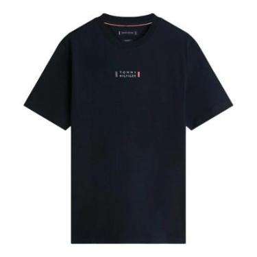 Imagem de Camiseta Tommy Hilfiger Brand Love Print Tee Azul Marinho-Unissex