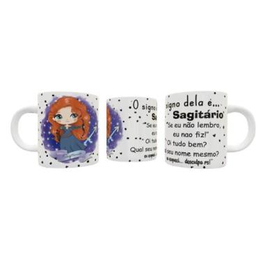 Imagem de Caneca Personalizada Princesa Do Signo Sagitário 325ml - ABRAKADABRA33
