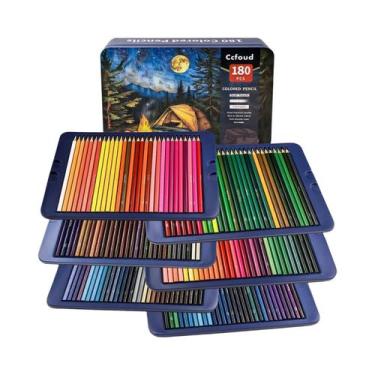 Imagem de Lápis De Cor Vibrantes À Base De Óleo Para Adultos, 180/240/300/520 Pe