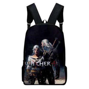 Imagem de Mochila escolar Wiedzmins Geralts Cartoon para crianças - yiweisai