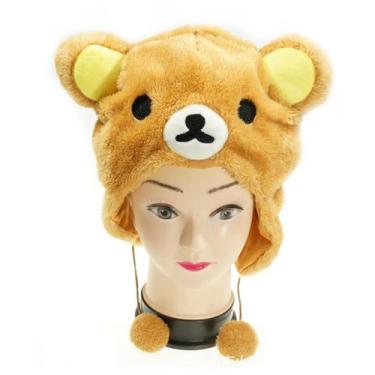 Imagem de Chapéu Rilakkuma Anime Cartoon Cosplay Sun Cap de pelúcia unissex - Yi