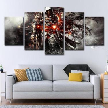 Imagem de Altairs de pintura de parede em tela em painéis de anime 5 de Laahads 