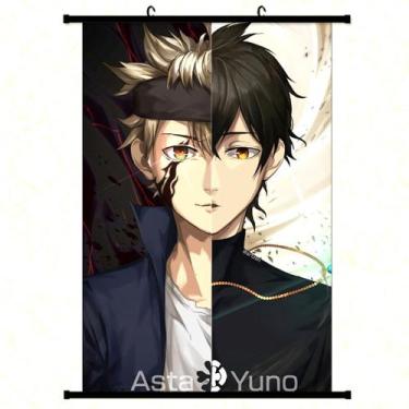 Imagem de Pôster de pintura de parede em tela Black Clovers Astas Anime - yiweis