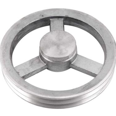 Imagem de Polia Alumínio 230mm 2 Canais Perfil A - Vonder