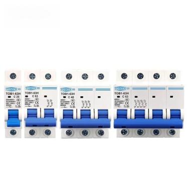 Imagem de Disjuntor Miniatura TOMZN AC MCB Curva C 63A 230/400V~ 50/60Hz 1P 2P 3