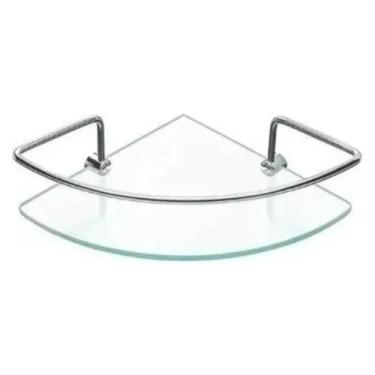 Imagem de Suporte De Banheiro Shampoo Canto Vidro 6mm Porta Shampoo - GMC