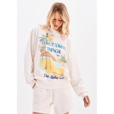 Imagem de Moletom Oversized Estampado-Feminino