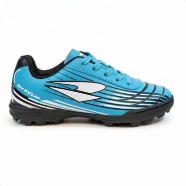 Imagem de Chuteira Infantil Society Dray Azul Celeste/Preto-Masculino
