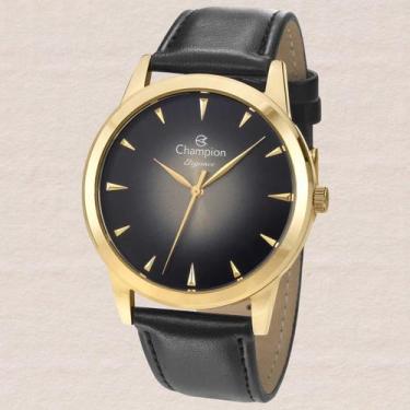 Imagem de Relógio Champion Masculino Analógico CN20828U Dourado Pulseira Couro P