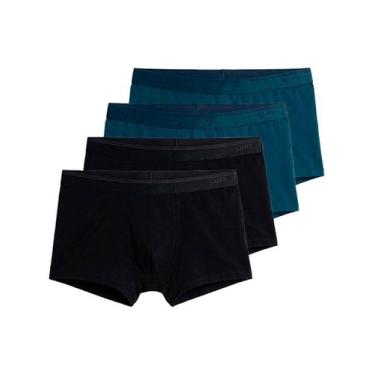 Imagem de Kit com 4 Cuecas Sunga Lupo 480-003 Colorido, Azul marinho, GG