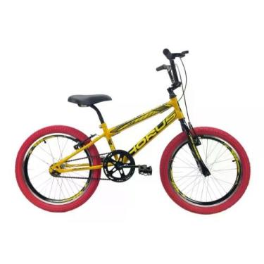 Imagem de Bicicleta Infantil Aro 20 Cross Bmx Turn Up - Route, Amarelo