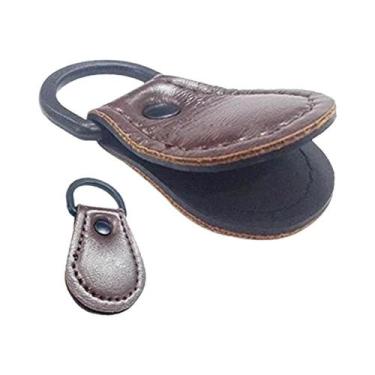 Imagem de Limpador E Alisador De Linhas De Pesca Em Couro Marrom Escuro Aventik 