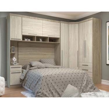 Imagem de Guarda Roupa Casal de Canto Master 8 Portas 4 Gavetas Avela Rustico-Artico Rustico Luciane Móveis