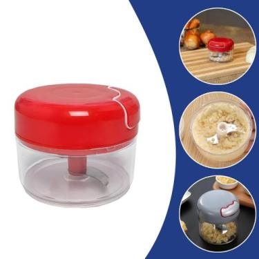Imagem de Mini Processador Manual Alimentos Triturador De Alho Cebola Temperos P