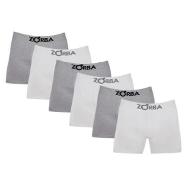 Imagem de Kit Com 6 Cuecas Boxer Box Adulto Em Algodão Cotton Sem Costura Zorba,