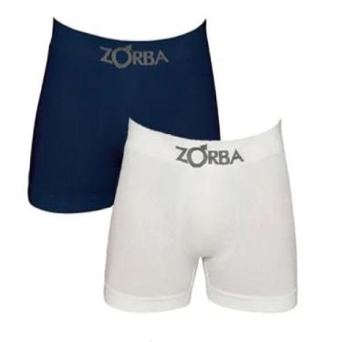Imagem de Kit 6 Cuecas Zorba Sem Costura Em Algodão Cotton Modelo Boxer Box Algo